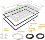 VKX Adjustable DIY Magnetic Window Screen, Fiberglass Mesh, Strong Magnetic - Image 2