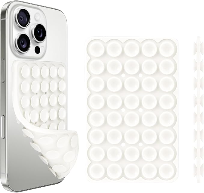 1 Pack Silicone Suction Cup Phone Case Mount Double Sided, Phone Accessories by Giumel