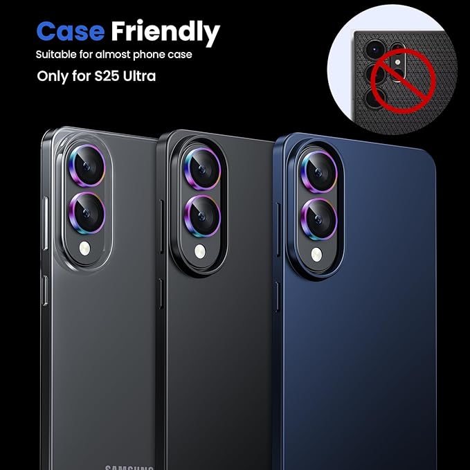 WSKEN for Samsung Galaxy S25 Edge Camera Lens Protector - Image 5