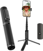Selfie Stick Tripod with Remote Aluminum Alloy Phone Tripod Bluetooth Remote by Unknown