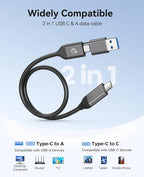 ORICO Portable SSD 256 GB with 2 in 1 USB C Cable, External Solid State Drives - Image 6