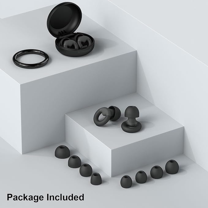 Ear Plugs for Sleeping, 2 Pairs of Reusable Earplugs for Noise Reduction - Image 7