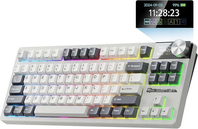 RK ROYAL KLUDGE S85 Wireless Mechanical Keyboard, TKL Keyboard by MechanicalGamingKeyboard