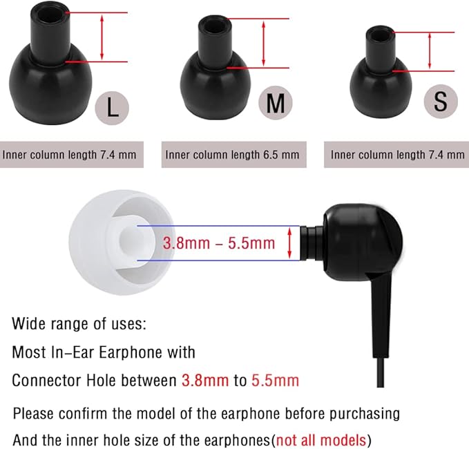 Silicone Ear Tips Replacement Earbud Tips - Image 4