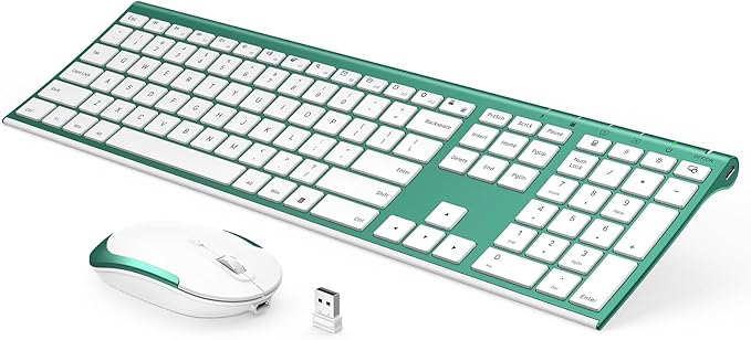 Wireless Keyboard and Mouse, Vssoplor 2.4GHz Rechargeable Compact Quiet by VssoPlorWirelesskeyboardMouse