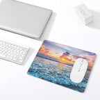 Sunset Ocean Wave Mouse Pad, Square Mousepad, Waterproof Mouse Mat Non-Slip - Image 5