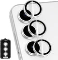 for Samsung Galaxy S24 FE Camera Lens Protector, Individual Metal Ring Tempered by Btscase