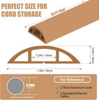 Floor Cord Covers for Wires 10FT Cable Hider Wire Coverr Self Adhesive Cord - Image 2
