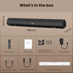 BESTISAN 100 Watt 40 Inch TV Sound Bar, Home Theater System Wired and Wireless - Image 7
