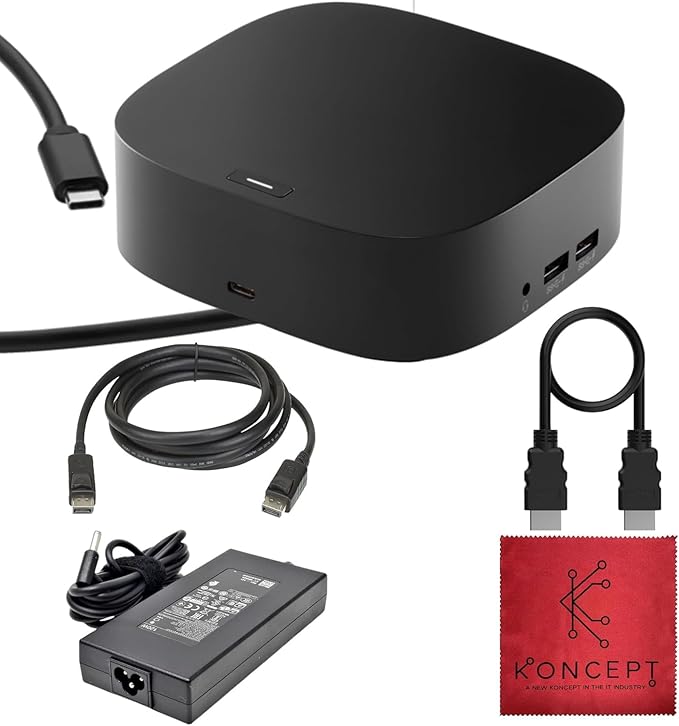 Docking Station for Laptop Dual Monitor and Charging, 5TW10AA / 5TW10UT / by Amazon+Renewed