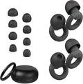 Ear Plugs for Sleeping, 2 Pairs of Reusable Earplugs for Noise Reduction by JUSTRVN
