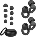 Ear Plugs for Sleeping, 2 Pairs of Reusable Earplugs for Noise Reduction by JUSTRVN