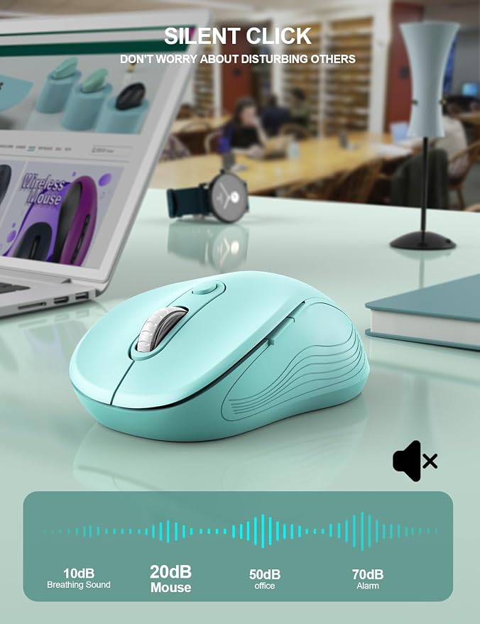 Trueque Wireless Mouse for Laptop, 2.4GHz Ergonomic Computer Mouse - Image 3