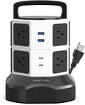Tower Surge Protector Power Strip, JACKYLED Extension Cord by JACKYLED