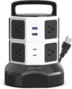 Tower Surge Protector Power Strip, JACKYLED Extension Cord by JACKYLED