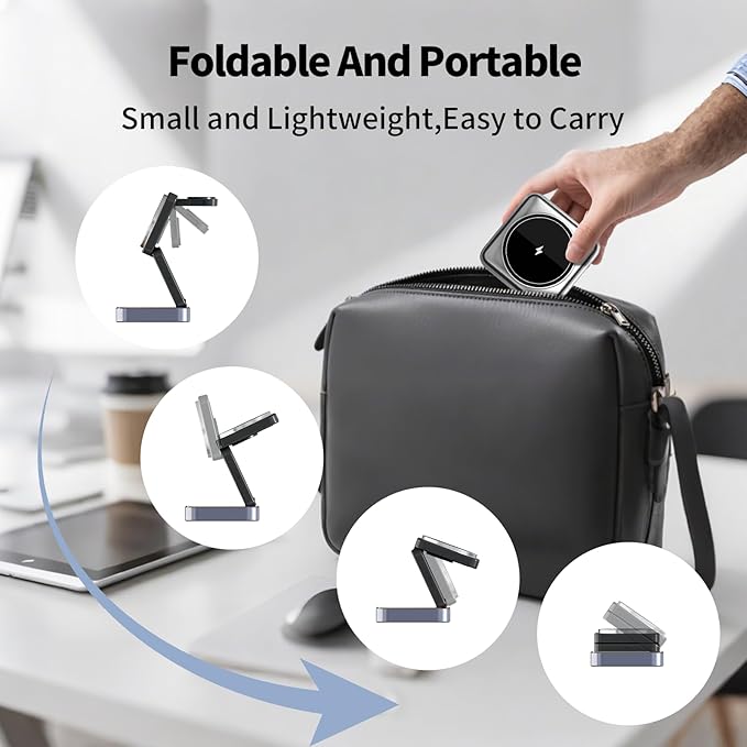 2025 Upgraded 3-in-1 Magnetic Wireless Charger, Charging Stand, Charging Station - Image 5