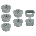 uxcell 6 Pcs Desk Grommet, Fit 53mm/2.09" Plastic Cable Hole Cover Bulk Top Hat by uxcell