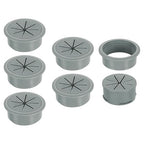 uxcell 6 Pcs Desk Grommet, Fit 53mm/2.09" Plastic Cable Hole Cover Bulk Top Hat by uxcell