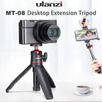 MT-08 Black Mini Tripod for Camera, 1/4" Screw Universal Tripod Compatible - Image 4