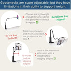 LEVO Clamping Gooseneck Phone and Tablet Mount Holder - Image 2