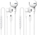 2 Pack USB C Headphones for iPhone 17, Type C Earbuds Wired Earbuds by galawelly