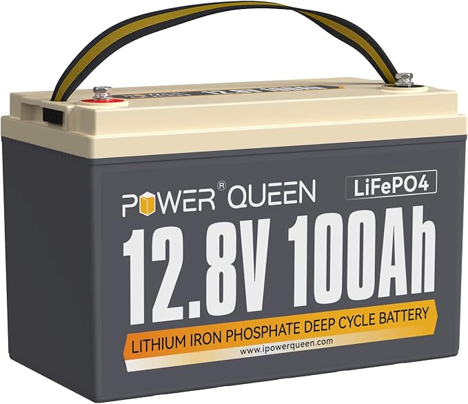 power Queen 12V 100Ah LiFePO4 Battery BCI Group 31 Lithium Battery, Deep Cycle by PowerQueen