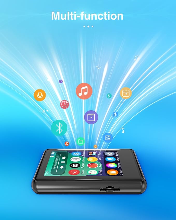 64GB MP3 Player with Bluetooth 5.3, Full Touch Screen Mp3 Music Player Built-in - Image 9