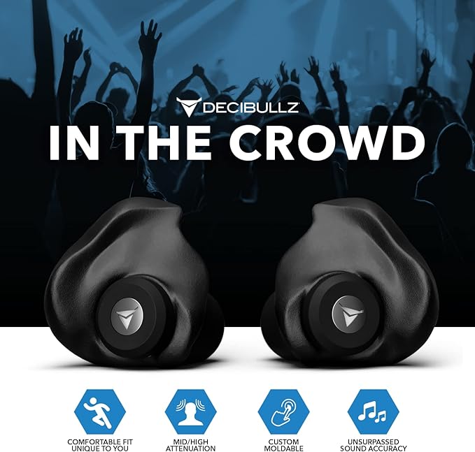 Decibullz Professional Moldable Earplugs, Noise Cancelling Earplugs, Concert - Image 6