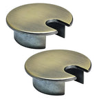 2 Pcs Desk Grommet 1-3/8" / 35 mm, Desk Cord Hole Cover, Cable Grommet Metal by EASYEAH