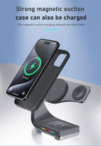Wireless Charger, 3 in 1 Fast Charging Station - Image 8