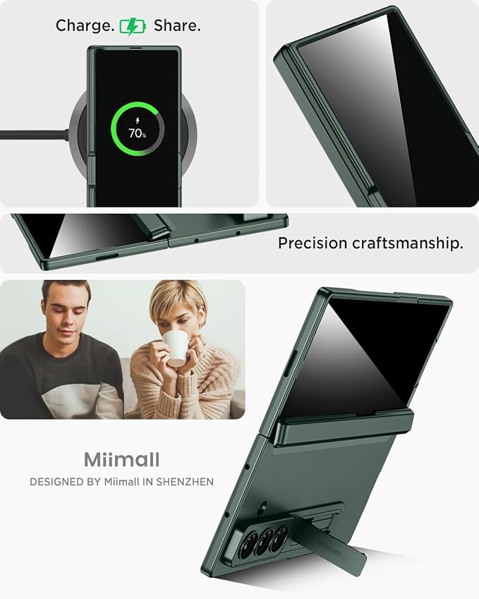 Miimall for Z Fold 7 Case with Privacy Screen Protector, Built-in Adjustable - Image 8