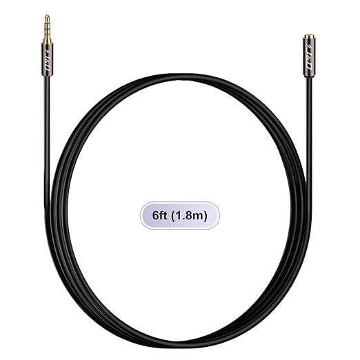 J&D 3.5mm TRRS Cable, 1/8 Inch 4 Pole TRRS Jack Male to Female Auxiliary - Image 8