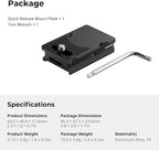SMALLRIG Mount Plate for AirTag, Quick Release Camera Mount Baseplate for - Image 9