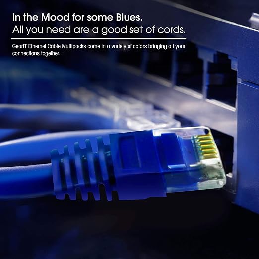 GearIT 50-Pack, Cat5e Ethernet Patch Cable 1 Foot - Image 9