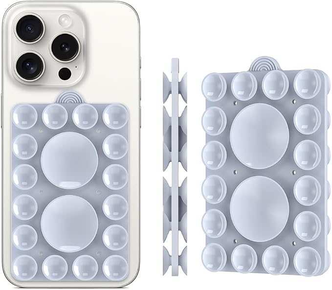 ZYCCER Double Sided Silicone Suction Phone Holder Mount, Compatible - Image 2
