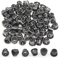 3/8" Black Snap-in Knockout Insulating Bushing Grommets, Plastic Cable Hole by EASYEAH