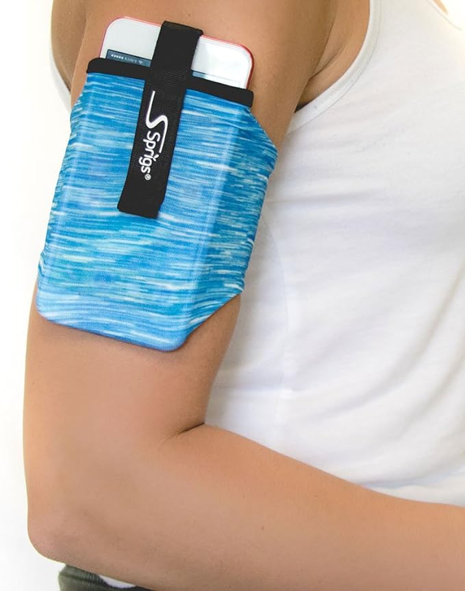 Sprigs Phone Armband Sleeve for iPhone 14, X Galaxy Z, S20 Google Pixel 7 by Sprigs