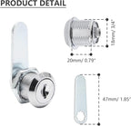 Uenhoy 6 Pack Cam Locks, Keyed Alike - Image 3