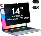 Magnetic Privacy Screen for MacBook Pro 14 Inch, Removable Matte Blue Light by peslv