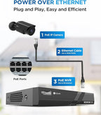 4COVR 4K PoE Security Camera System, 8CH 8MP H.265 UHD NVR - Image 3