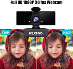 NexiGo N660 1080P Business Webcam, Dual Microphone & Privacy Cover, USB FHD Web - Image 4