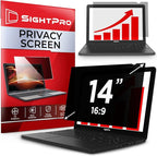 14 Inch 16:9 Laptop Privacy Screen Filter by SightPro