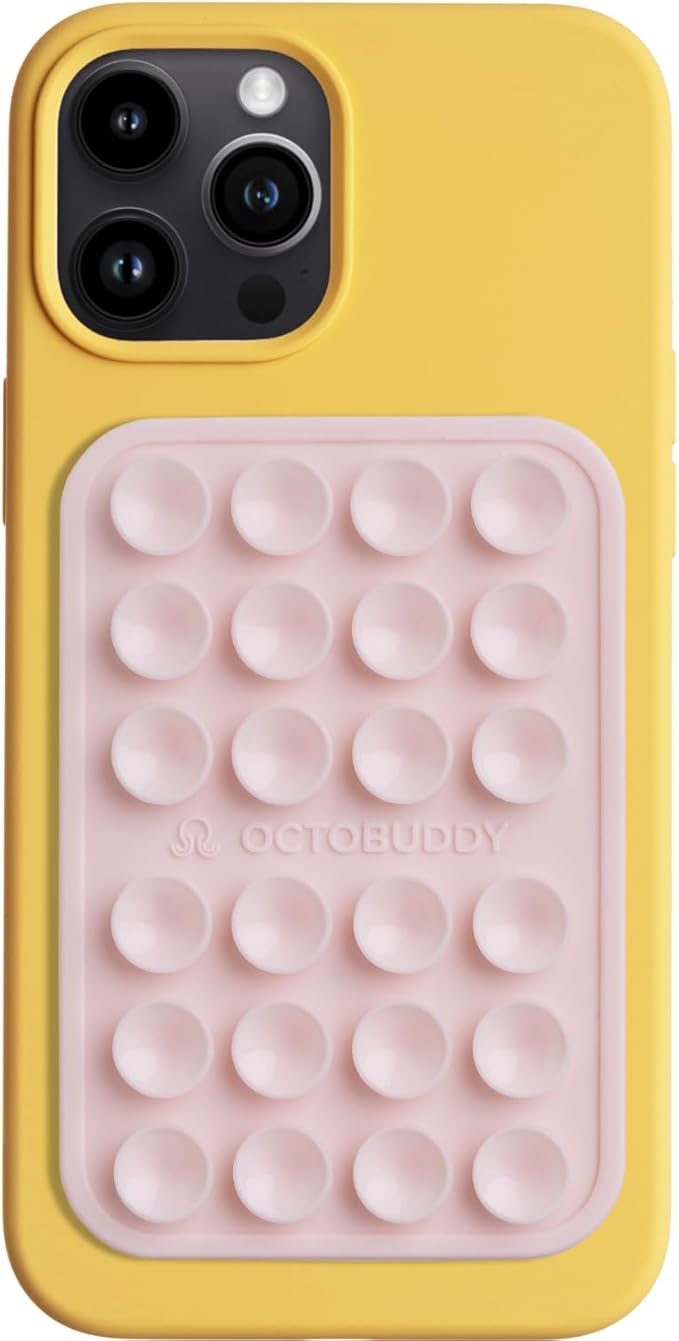 Classic - Silicone Suction Phone Case Adhesive Mount - Hands-Free, Strong Grip by Octobuddy