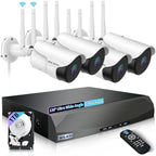 WEILAILIFE 【2-Way Audio】 5MP Outdoor Wireless Security Camera System, WiFi by WEILAILIFE