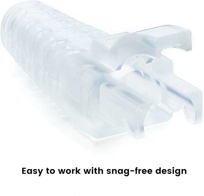 trueCABLE RJ45 Strain Relief Boots, Small 5.5 to 7.0mm Cut-to-Fit PVC Plug Cover - Image 5