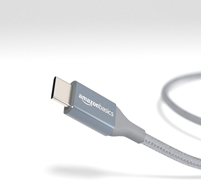 Amazon Basics USB C to USB C Cable, New Nylon USB C Charger Cable - Image 4