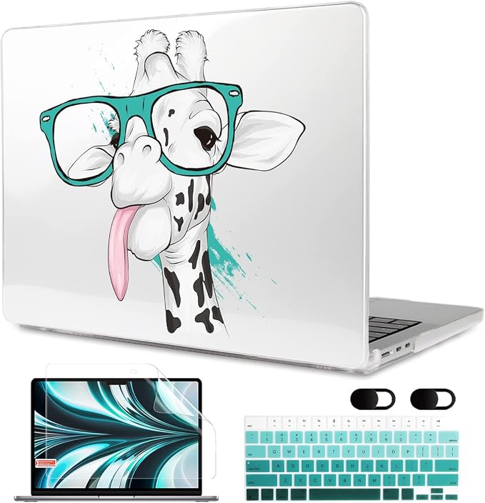 MEEgoodo Case for MacBook Air M4/M3/M2 13.6 inch 2025 2024 2022, Fit Model by MEEgoodo