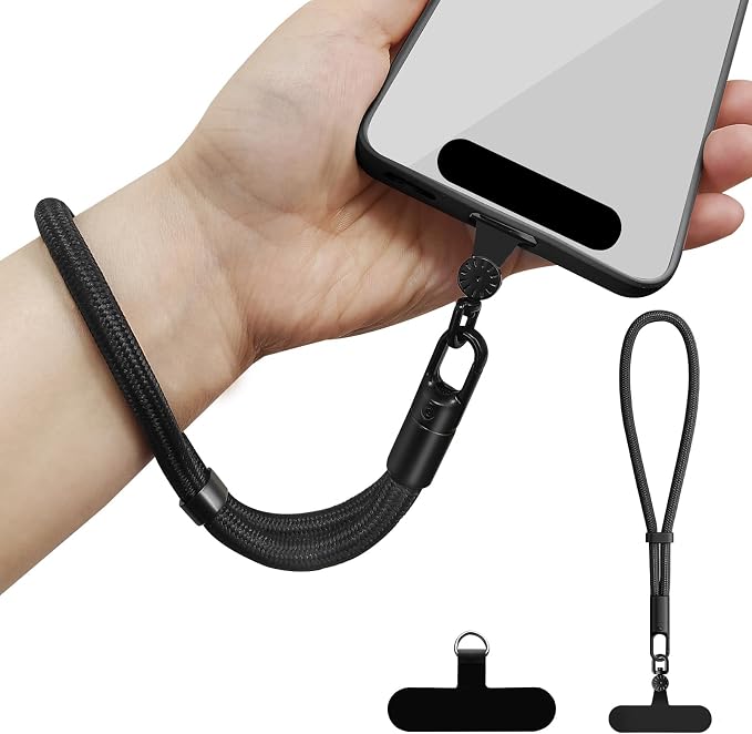 Hand Wrist Strap Lanyard, Universal Cell Phone Lanyard Patch Rotatable 360° by PHULWEL