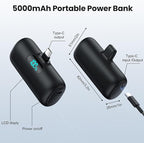 Samll Portable Charger for iPhone 16/15 Series, 5000mAh 3A PD USB C Power Bank - Image 7