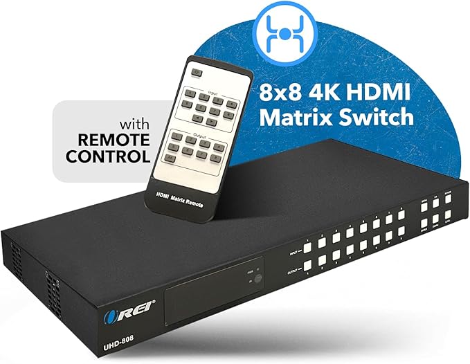 OREI 8x8 HDMI 4K Matrix Switch/Splitter, - Image 9